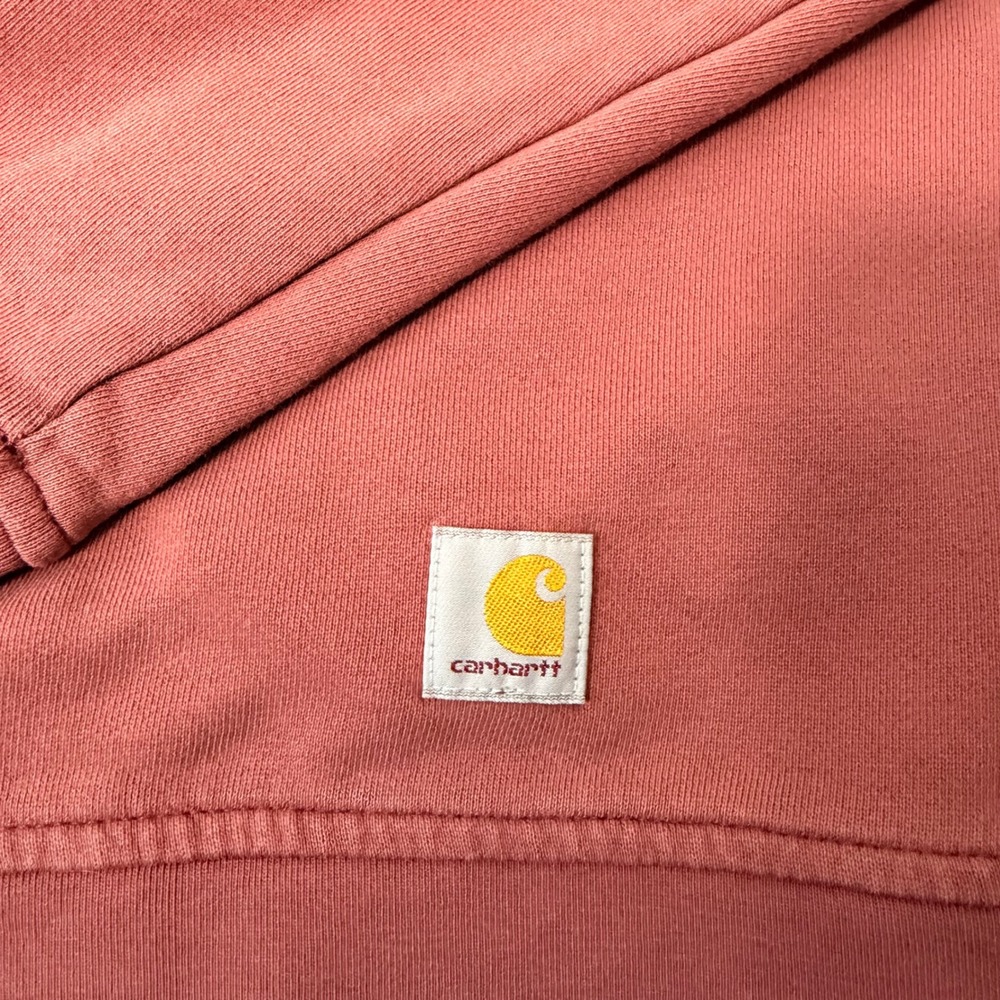 Carhartt Loose Fit Cropped Henley French Terry Sweatshirt (XL) Oversized Womens - Picture 5 of 12